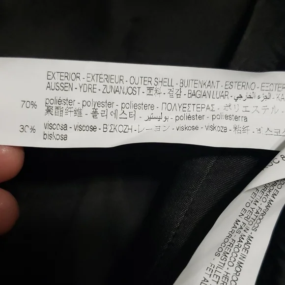 NWT Zara blazer, Color Navy Blue, Size L - Picture 13 of 17